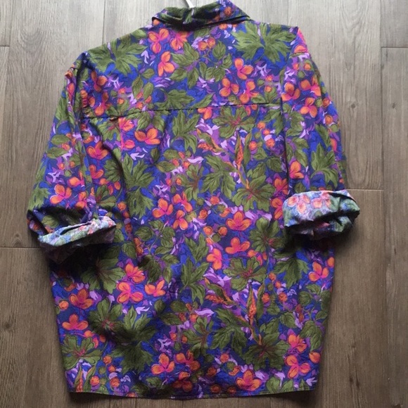 Nordstrom button down floral top - Picture 3 of 3